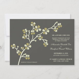 Convite Convocação Moderna para para o Casamento de Cherry