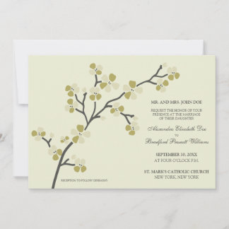 Convite Convocação Moderna para para o Casamento de Cherry
