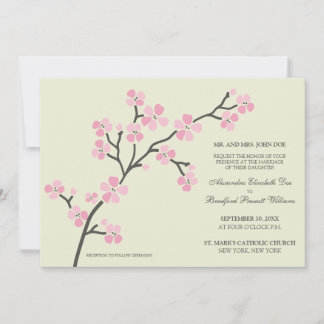 Convite Convocação Moderna para para o Casamento de Cherry