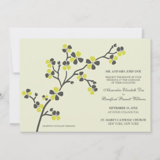 Convite Convocação Moderna para para o Casamento de Cherry