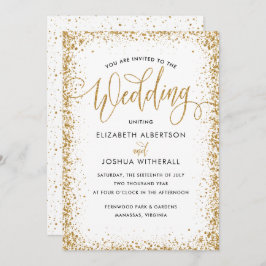 Convite Convocação para Casamento com Literatura Dourada F