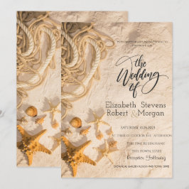 Convite Convocação para Casamento de Areia da Corda