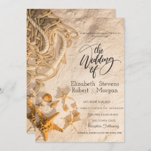 Convite Convocação para Casamento de Areia da Corda