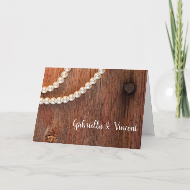 Convite Convocação para Casamento de Casal de Casca de Pér (Frente)