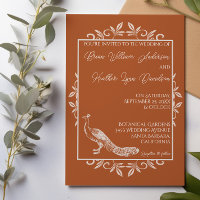 Convocação para Casamento de Fardo de Peacock