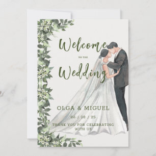 Convite Convocação para Casamento de Greenery