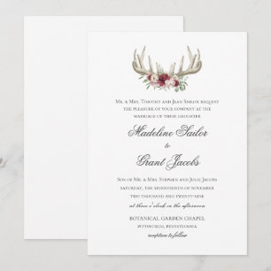 Convite Convocação para Casamento de Terras Florestais Vin