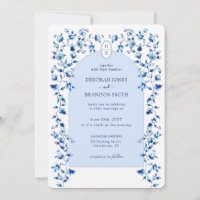 Convocação para casamento do Monogrammed Arch Delf