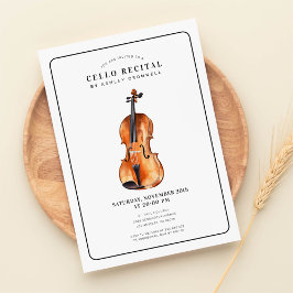 Convite Convocação para Música Moderna Cello