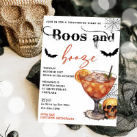 Convocação para o Boos e Booze Halloween