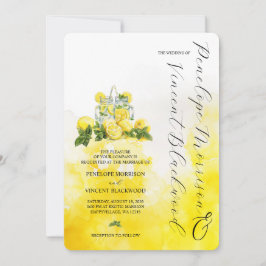 Convite Convocação para o Casamento de Limões e Limonadas