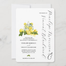 Convite Convocação para o Casamento de Limões e Limonadas