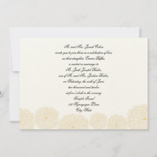 Convite Convocação para o casamento judaico de Rosettes Cr