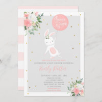 Convocação para o Chá de fraldas Bunny Especial