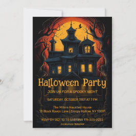 Convite Convocação para o Festa de Halloween de Bruxas Ass