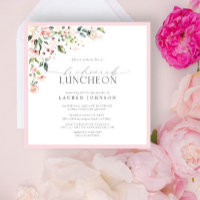 Convocação para o Lunguel Floral Rosa Elegante