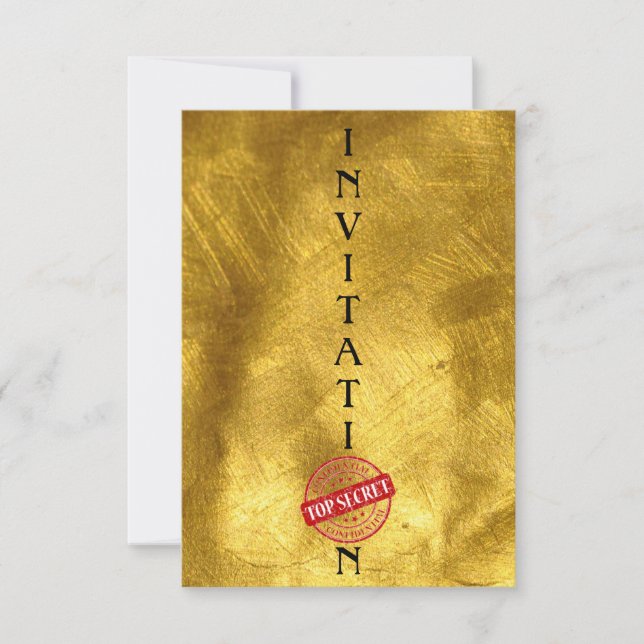 Convite Convocação Principais Cavalheiros Secretos Corpora (Frente)