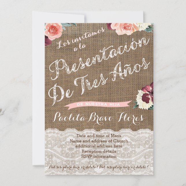 Convite Convocações para cerimônia de apresentação de 3 an (Frente)