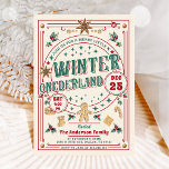 Convite Cookie Christmas Winter ONE Derland Birthday<br><div class="desc">Cookie Christmas Winter ONE Derland Birthday</div>