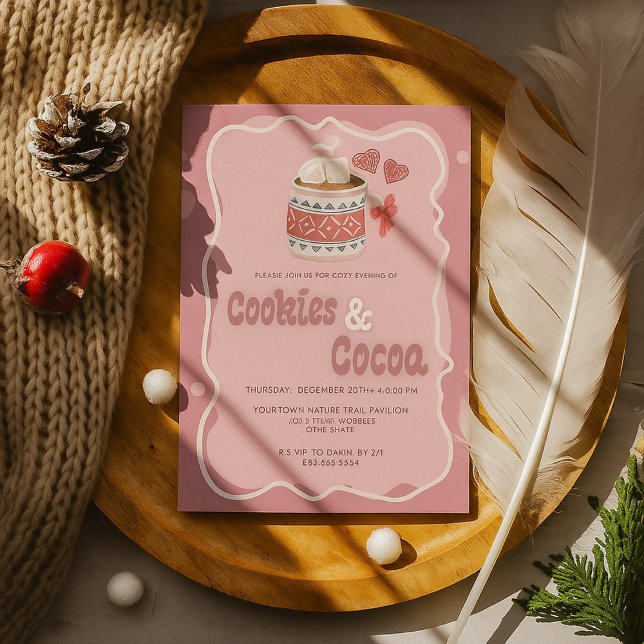 Convite Cookies bonitos e Natal (Criador carregado)