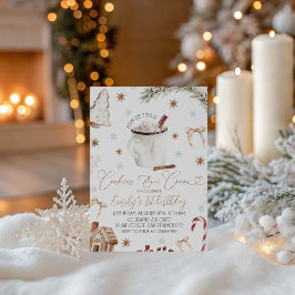 Convite Cookies & Cocoa Birthday Invite