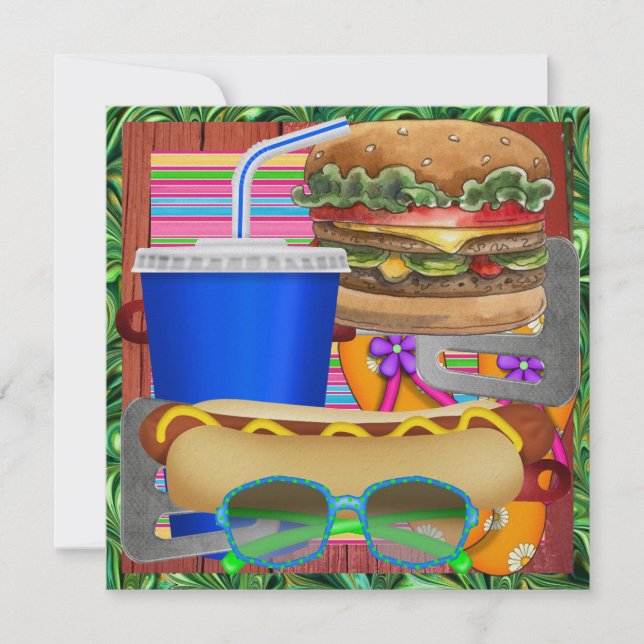 Convite Cookout - CHURRASCO - Sem Versão da Cerveja! SRF (Frente)