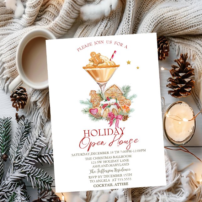 Convite Cooktail Gingerpão Cocktail Feriado Casa Aberta (Criador carregado)