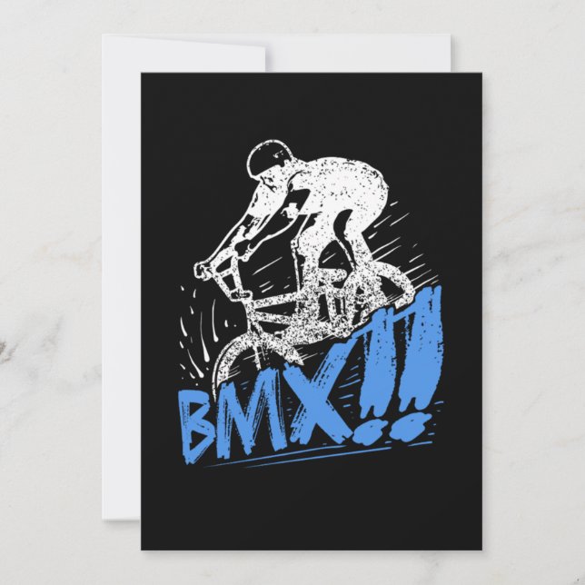 Convite Cool BMX Freestyle BMX Rider Gift Idea (Frente)