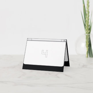 Convite Cool Video Gamer 4th Birthday Party Invitation