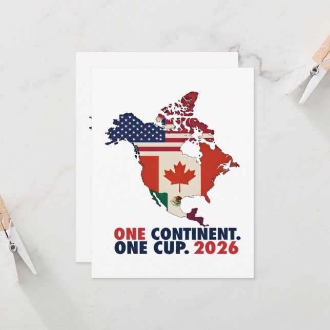 Convite Copa do Mundo EUA Canadá México (Frente/Verso In Situ)