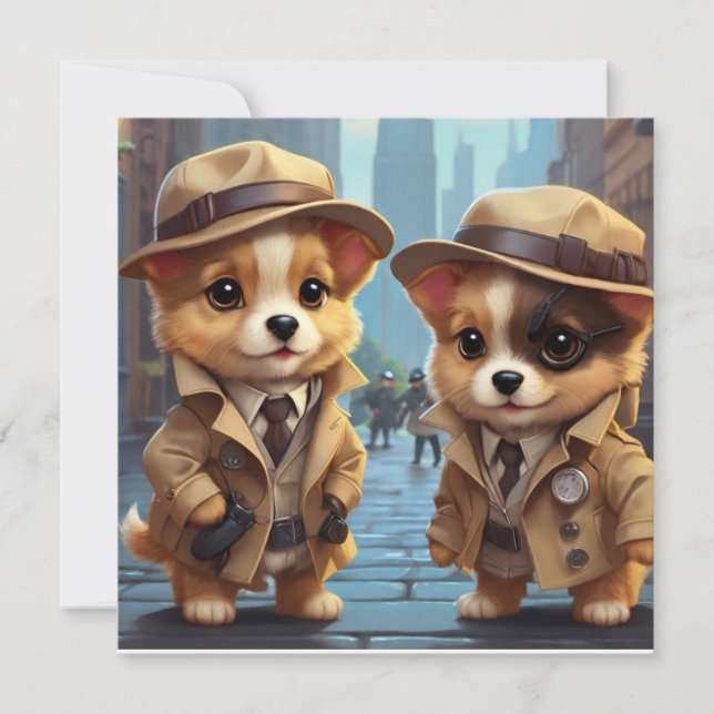 Convite Copas do partido misterioso (cobrir sem palavras) (Frente)