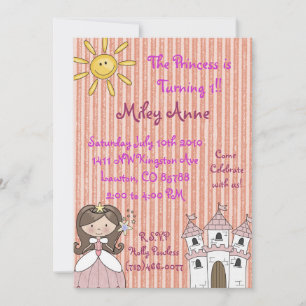 Convite cópia de princesa, a princesa está girando 1!!..