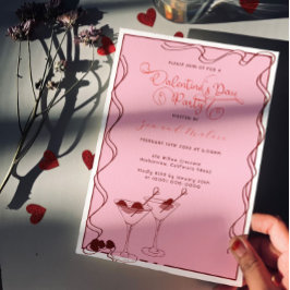 Convite Copo de Pink Martini – Festa do Dia dos Namorados