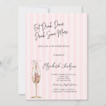 Copo de Vinho Chic Confete Listrado Rosa 