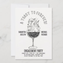 Copo de Vinho Preto e Branco Divertido Festa de No