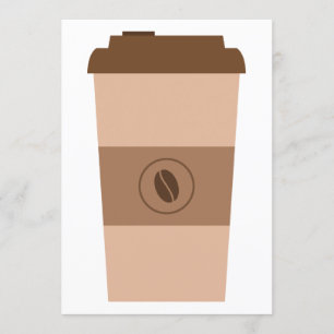 Convite Copo do feijão de café
