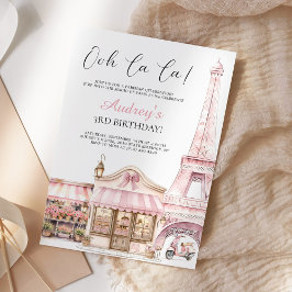 Convite Coquete Paris Café Francês Parisiense Aniversário