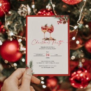Convite Coquetéis de Festa de Natal