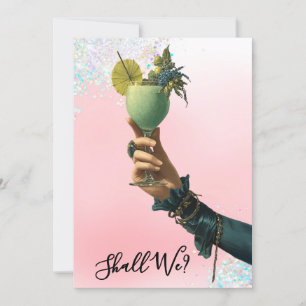 Convite *~* Coquetel A101 2 FOTO  Ornamentado  DESPEDIDA D