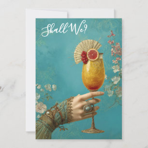 Convite *~* Coquetel A101 FOTO Ornamentado 24 DESPEDIDA DE