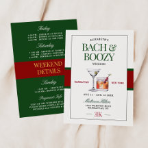 Coquetel Clássico Verde & Vermelho Bach & Boozy We