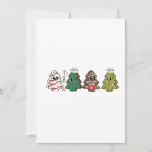 Convite Coquetel de Arco rosa-de-Natal da Árvore Retro-Doc