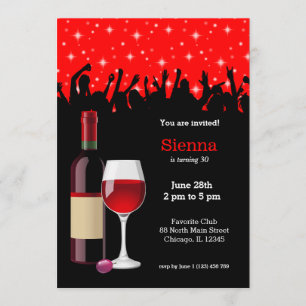 Convite Coquetel * escolha a cor do fundo