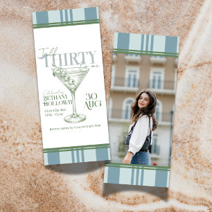 Convite Coquetel Martini Fala Trinta Para Mim Aniversário