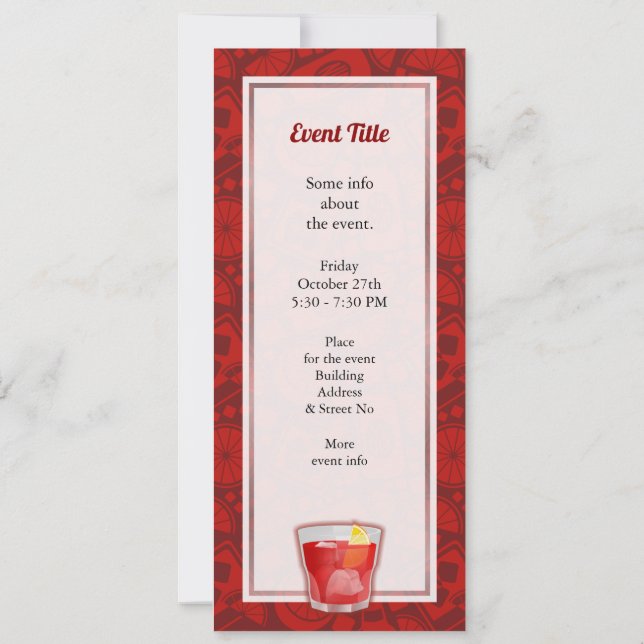 Convite Coquetel Negroni (Verso)