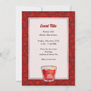 Convite Coquetel Negroni