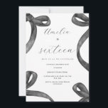 Convite Coquette 16th Birthday Girl Black Arco 18th 21rua<br><div class="desc">Convite para Arcos Elegante - Qualquer Evento da Idade Celebra sua ocasião especial com este elegante e personalizável convite com arcos de aquarela preto delicados. Perfeito para qualquer idade,  essa design traz um toque de sofisticação com sua fonte fluente e mínima que complementa os elementos de aquarela macia.</div>