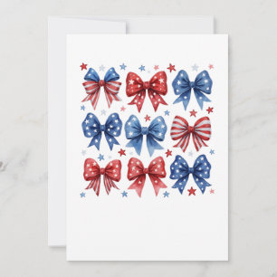 Convite Coquette American Flag Coquette Arco 4 De Julho