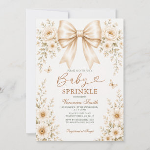 Convite coquette Baby Sprinkle Flores Silvestres C