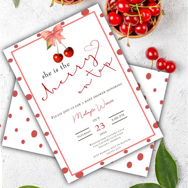 Convite Coquette Cherry no melhor Chá da garota (Criador carregado)